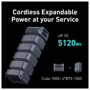 Estación de Energía Portátil Segway Cube 1000 1024Wh 2200W LiFePO₄ con UPS y App miniatura 4